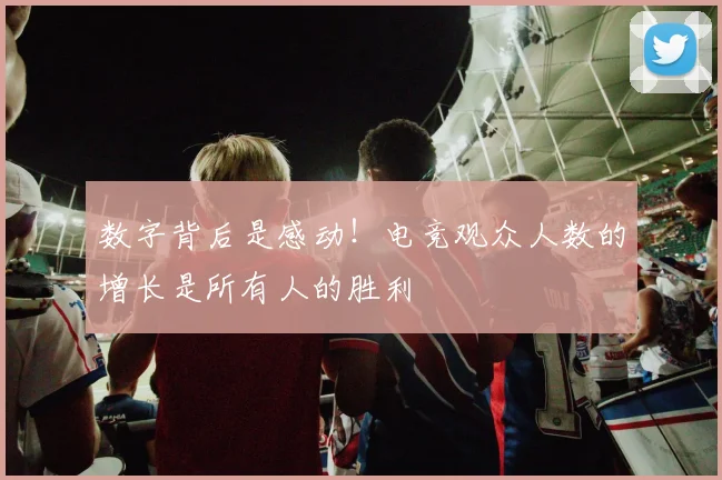 数字背后是感动！电竞观众人数的增长是所有人的胜利